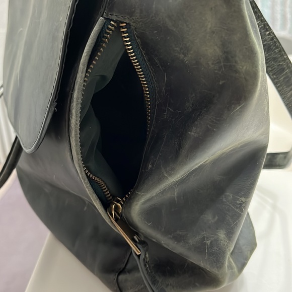 RACHEL by Rachel Roy 100% LEATHER gray book bag. NWT - Picture 6 of 11